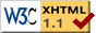 XHTML 1.1 正確！